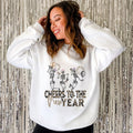 Dancing Skeletons Cheers to the New Year Crewneck Sweatshirt - Trendznmore