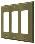 Deltana Switch Plate; Triple Rocker; Deltana