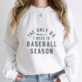 Distressed The Only B.S. I Need is Baseball Season Crewneck Sweatshirt - Trendznmore