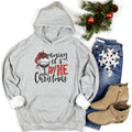 Dreaming of a Wine Christmas Hoodies - Trendznmore