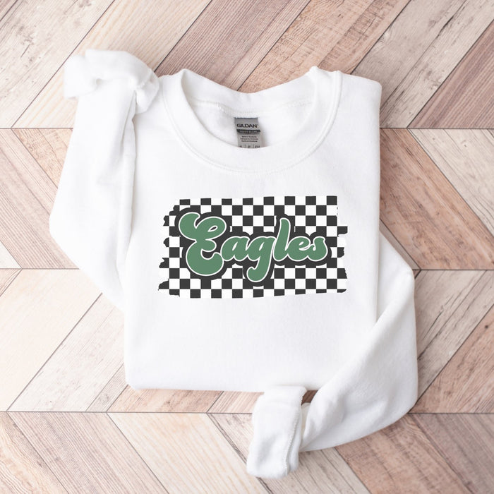 Eagles Checkered Unisex Sweatshirt - Trendznmore