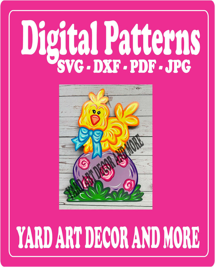 Easter Chick Yard Art Digital Template