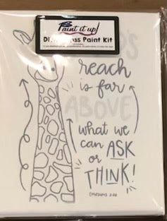 Ephesians 3:20 Giraffe Canvas