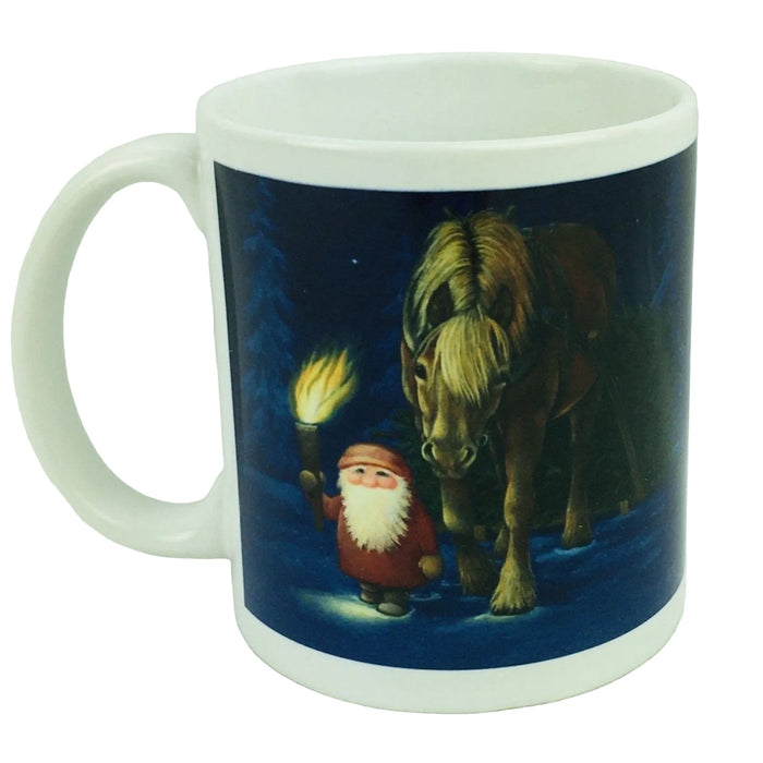 Eva Melhuish Tomte and horse coffee mug