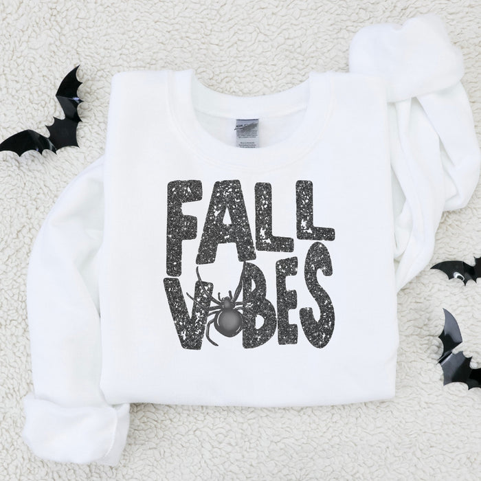 Fall Vibes Spider Crewneck Sweatshirt - Trendznmore