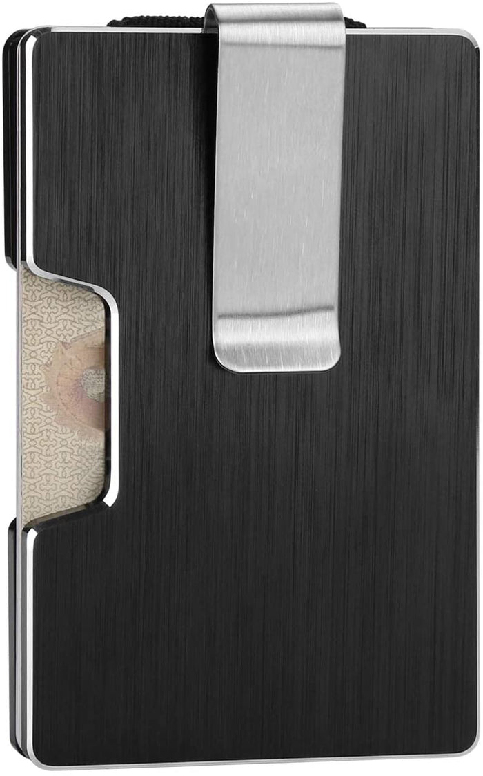 FITNATE Money Clip Carbon Fiber Wallet Pocket RIFD Blocking Card Holder Minimalist