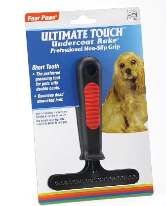 Four Paws Ultimate Touch Short Tooth Dog Grooming Under Coat Rake