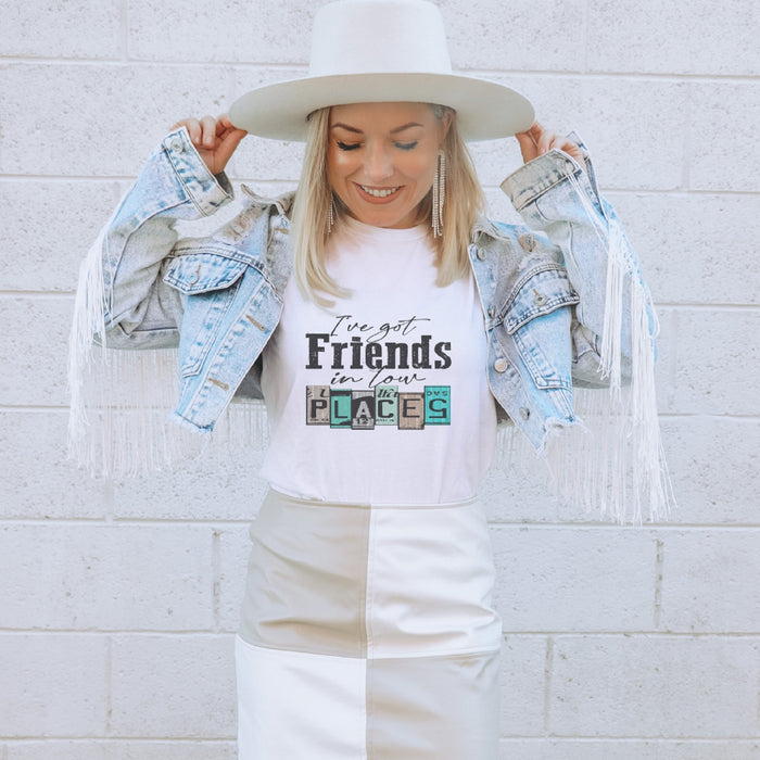 Friends in Low Places Country Western T-Shirt - Trendznmore