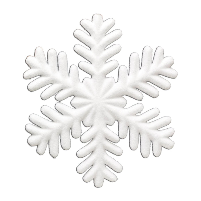 Dekra-Lite Frosted White Iced Flat Snowflakes 13.5"