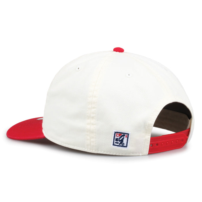 Georgia Original Bar snapback hat showing adjustable snap closure and The Game logo, rear view