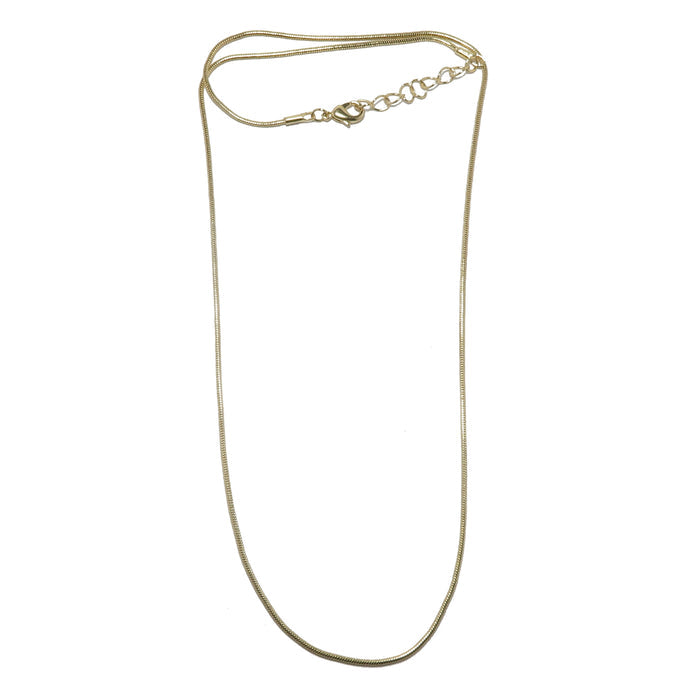 Gold Chain Necklace Everyday Elegance Snake Brass