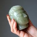 Green Aventurine Buddha Head Zen Meditation Crystal