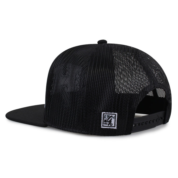 University of Hawaii Class of '92 trucker hat, angled rear view showing mesh panels and snapback closure