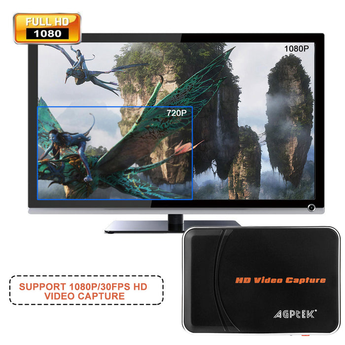 HD Game Capture Video 1080P HDMI Recorder with Cable For Xbox 360 One PS3 PS4