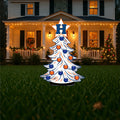 Houston Christmas Tree with Candy Canes Yard Art