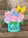 Hydrangea Bouquet Door Hanger