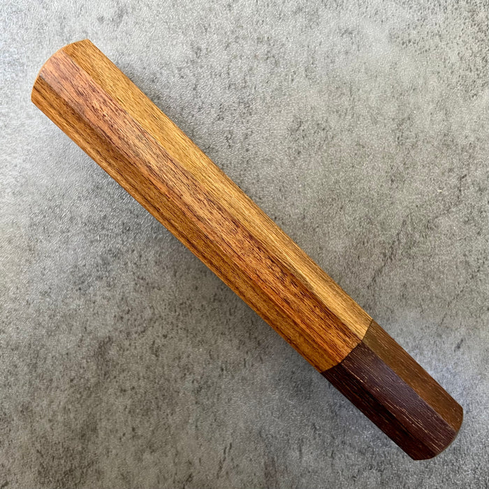 Custom Japanese Knife handle (wa handle)  for 165-210mm: Morado (Bolivian Rosewood)  and Katalox
