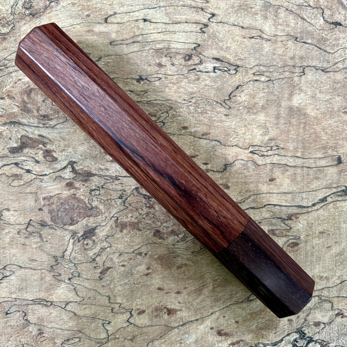 Custom Japanese Knife handle (wa handle)  for 210mm  -  Yucatán rosewood and Katalox