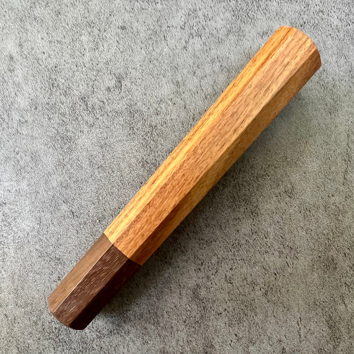 Custom Japanese Knife handle (wa handle)  for 165-210mm: Morado (Bolivian Rosewood)  and Katalox