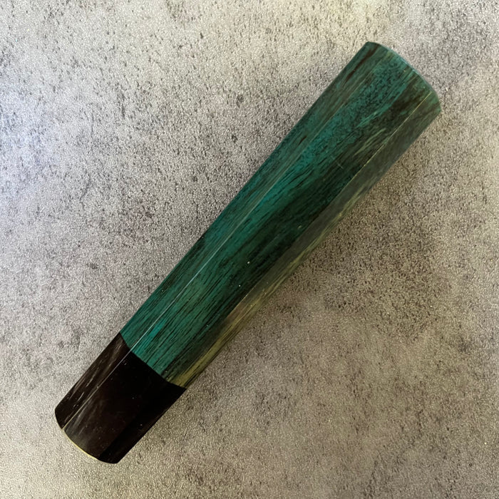 Custom Japanese Knife handle (wa handle)  for 165-210mm: Dyed sycamore and horn