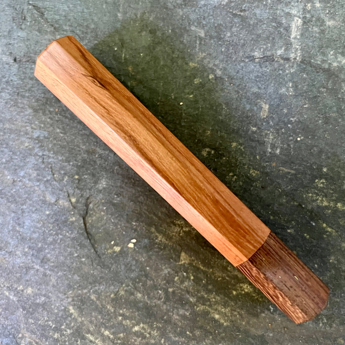 Custom Japanese Knife handle (wa handle)  for 240mm  -  Yucatán rosewood and wenge