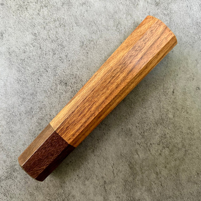 Custom Japanese Knife handle (wa handle)  for 165-210mm: Morado (Bolivian Rosewood)  and Katalox
