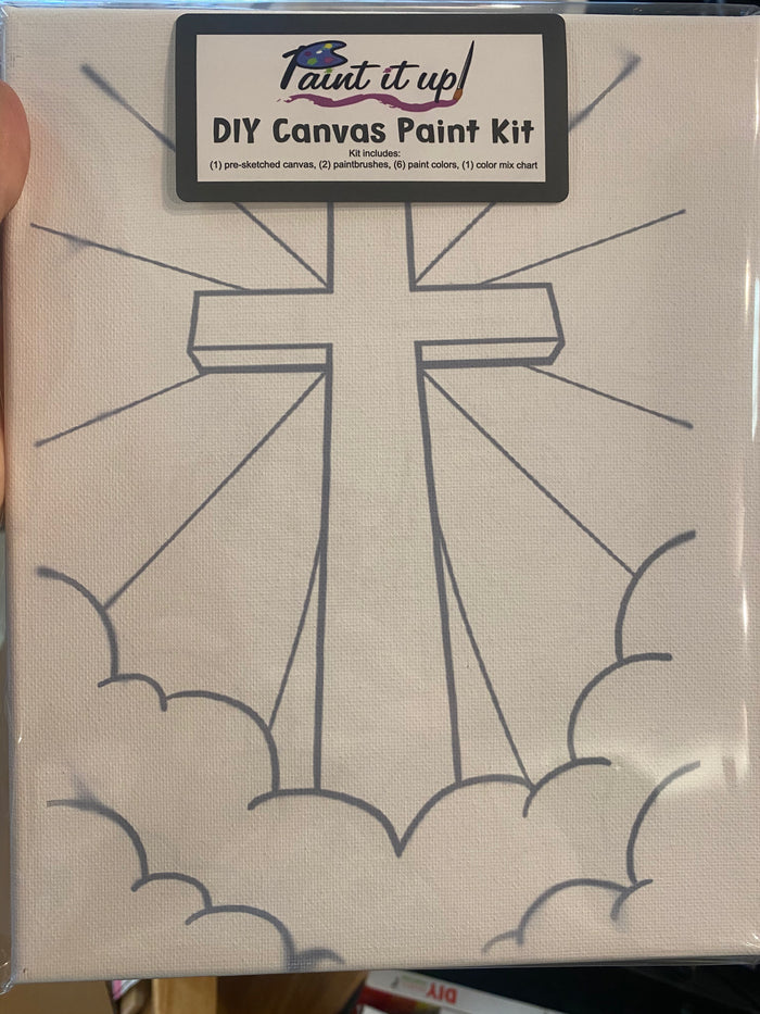 Cross in Clouds Canvas
