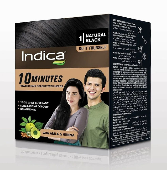 Indica - 10 Minutes - (Natural Black) 60ml.
