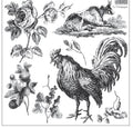 IOD La Campagne Stamp set