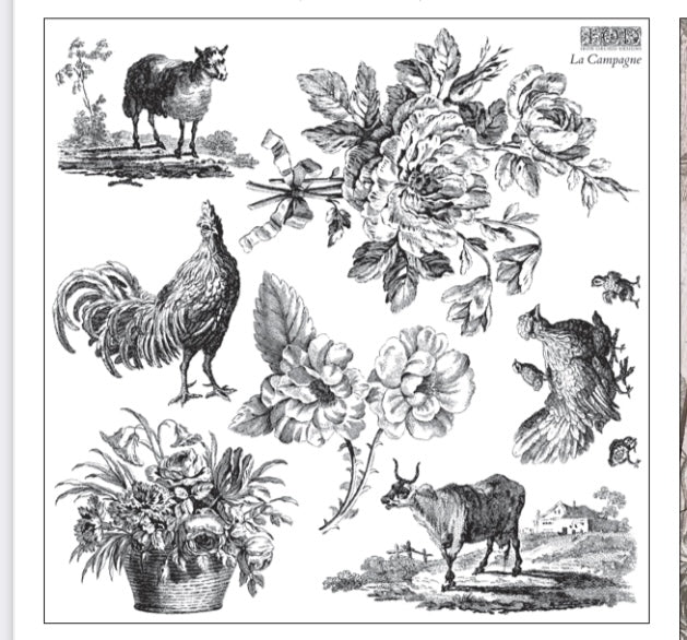 IOD La Campagne Stamp set