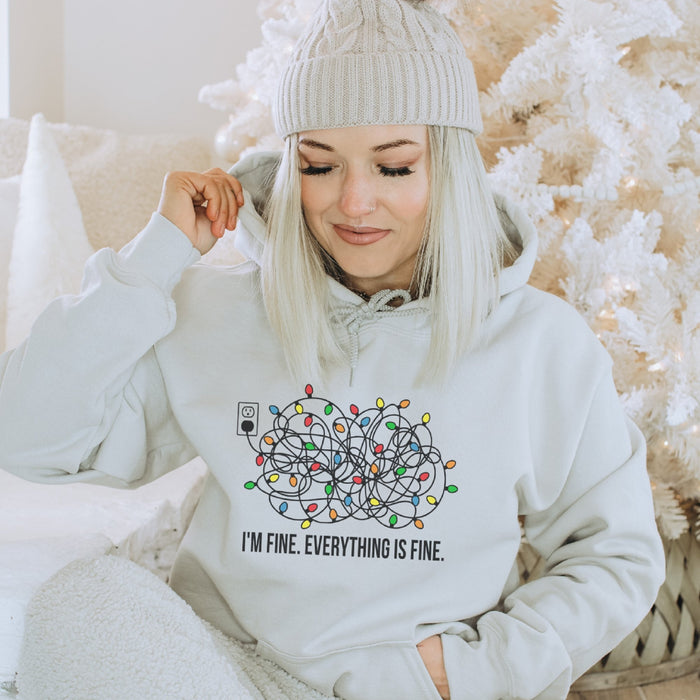 It's Fine Everything is Fine Christmas Hoodies - Trendznmore