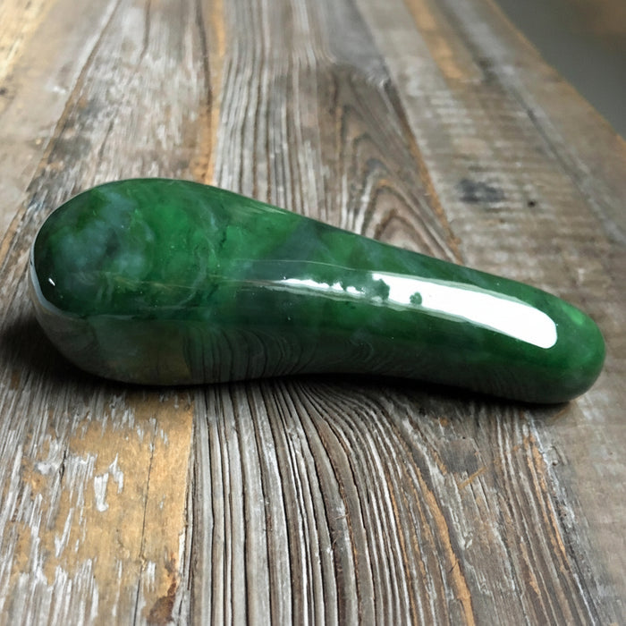 Jade Wand Canadian Nephrite Massage Green Stone Tool