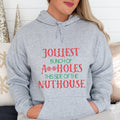 Jolliest Aholes Christmas Hoodie - Trendznmore