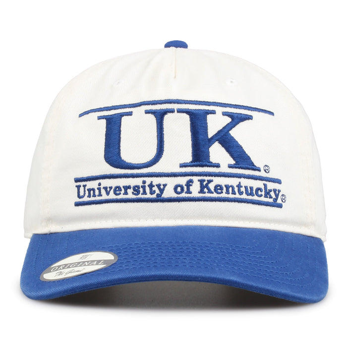 Kentucky Original Bar snapback hat with embroidered school design, front view