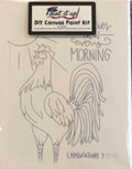 Lamentations 3:22-23 Rooster Canvas