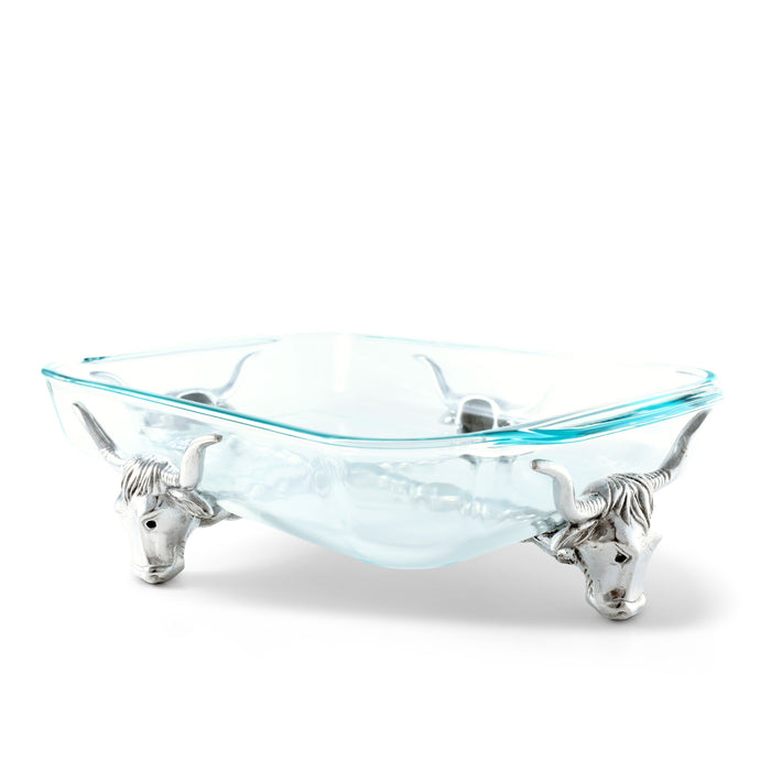 Arthur Court Long Horn Steer Pyrex Holder 3qt Product Image