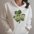 Lucky Leopard Clover Hoodie - Trendznmore