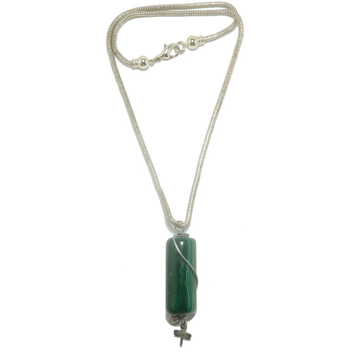 Malachite Necklace Firefly Light the Night Green Gemstone