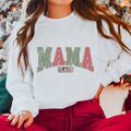 Mama Claus Varsity Christmas Graphic Sweatshirt - Trendznmore