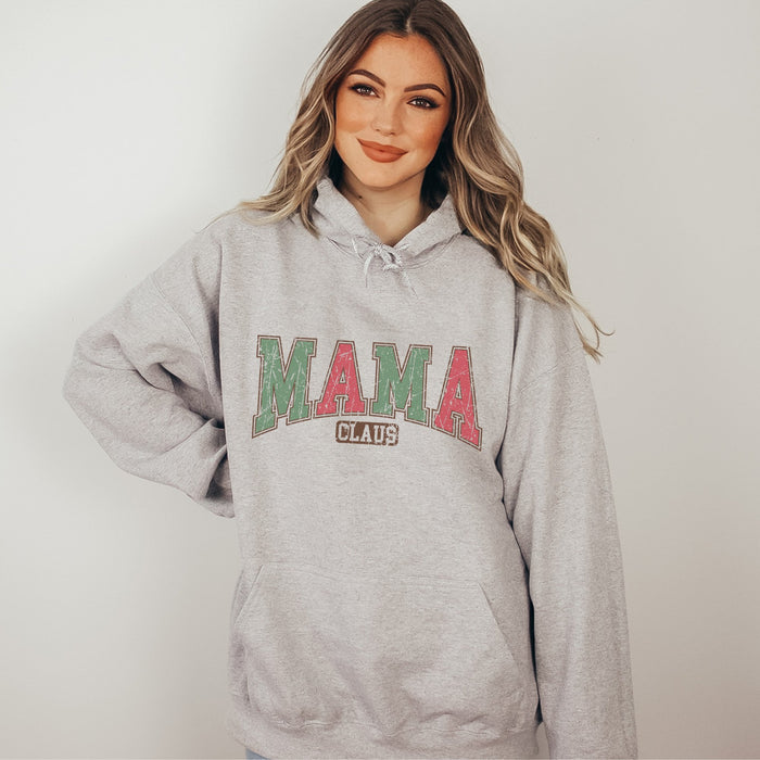Mama Claus Varsity Hoodie - Trendznmore
