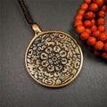 Mandala Melong 2.16" - Tibetan Buddhist art, front view