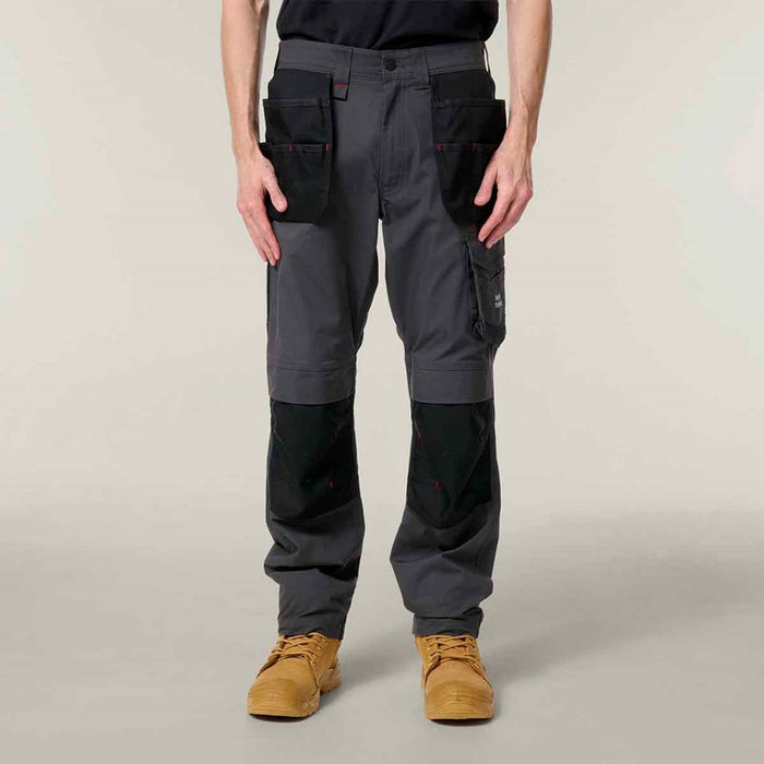 Hard Yakka Men's 3056 Raptor Active Holster Pocket Trousers Graphite