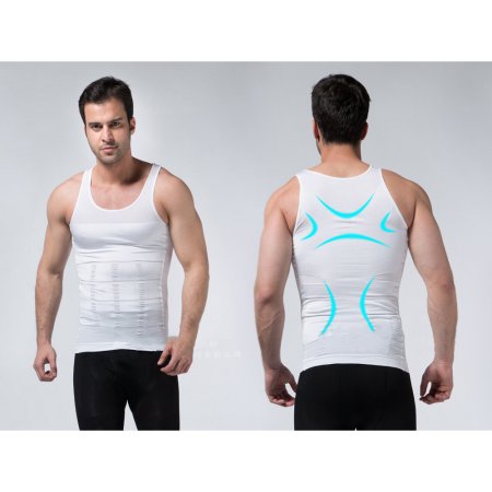 Men's Body Shaper For Men Slimming Shirt Tummy Waist Vest lose Weight Sport Training