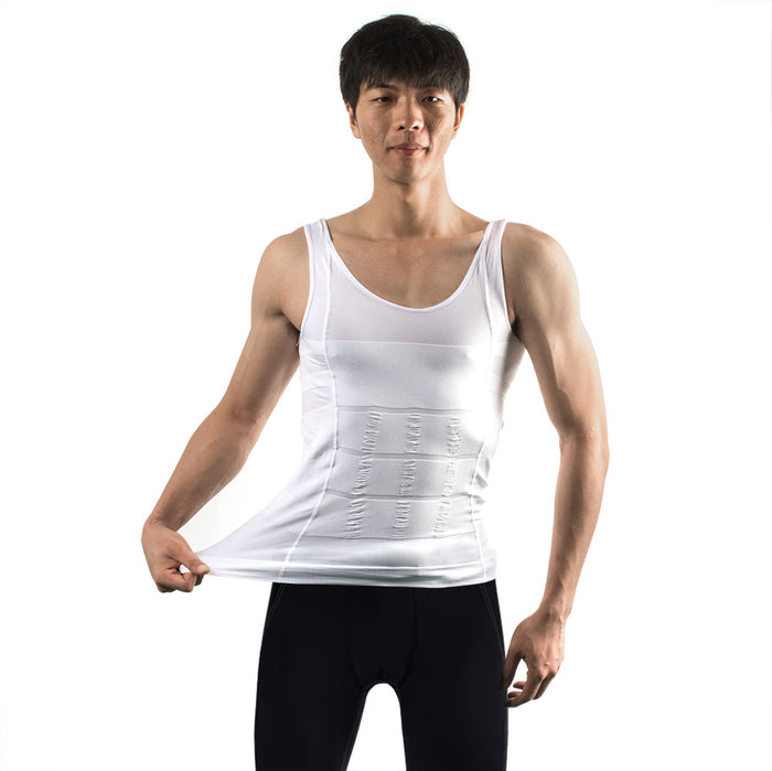 Men's Body Shaper For Men Slimming Shirt Tummy Waist Vest lose Weight Sport Training