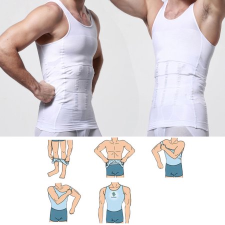 Men's Body Shaper For Men Slimming Shirt Tummy Waist Vest lose Weight Sport Training