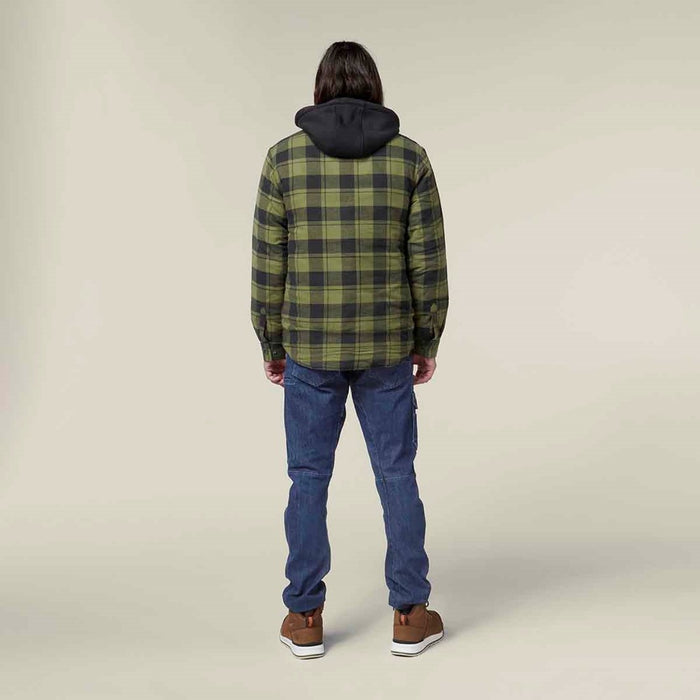 Hard Yakka Men's Quilted Shacket Fern