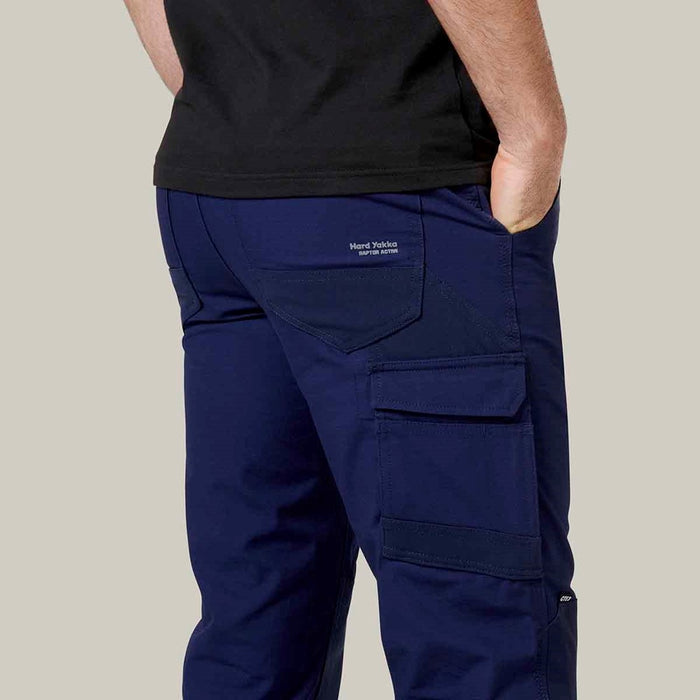 Hard Yakka Men's Raptor Active Work Trousers Navy