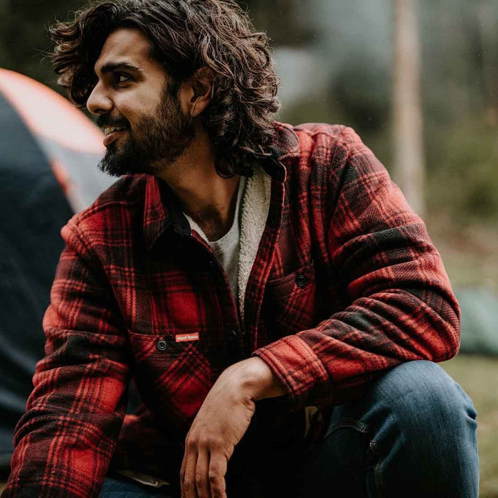 Hard Yakka Men's Sherpa Jacket Red