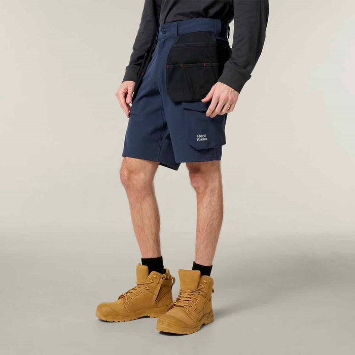 Hard Yakka Men's Toughmaxx Lite Holster Pocket Shorts True Navy