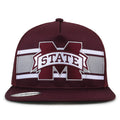 Mississippi State University Class of '92 trucker hat, front view with embroidered logo and stripes